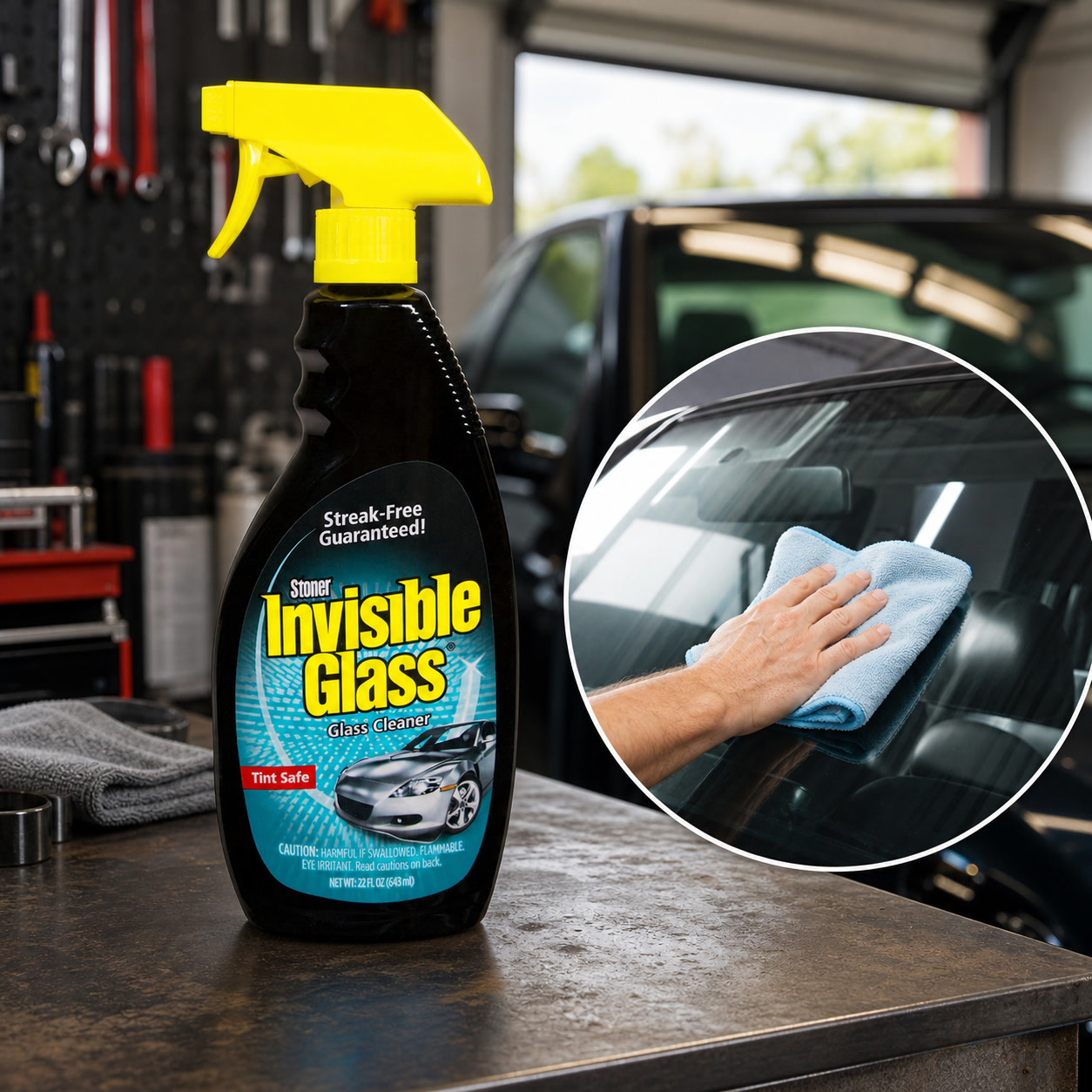 Glass Cleaner Streak - Detergente Spray Premium Senza Aloni per