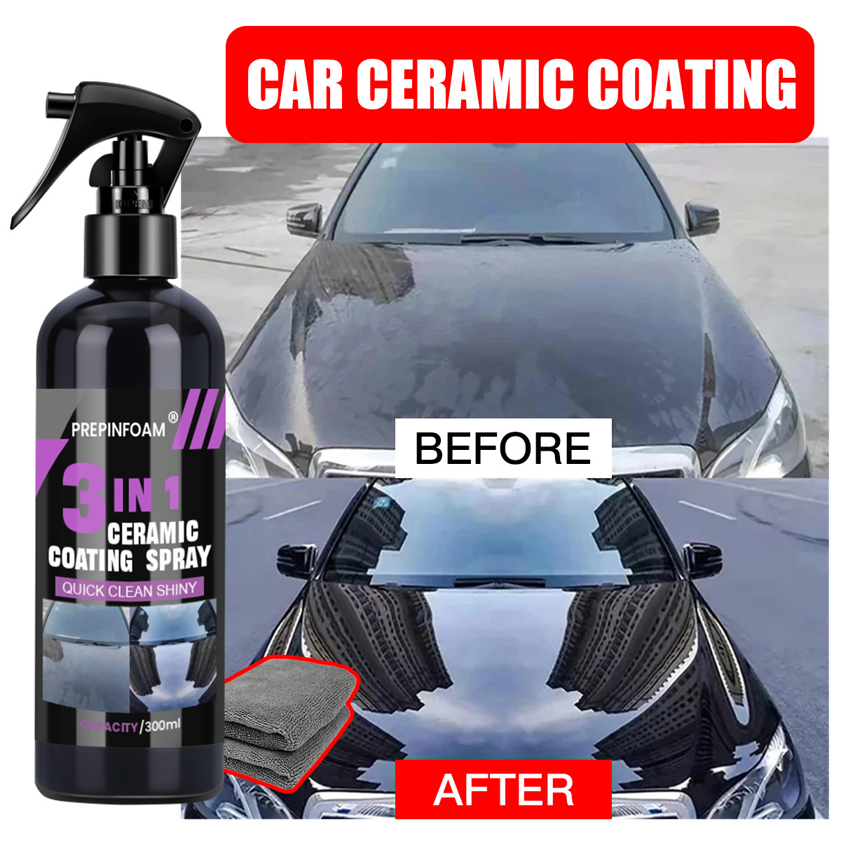 Spray per Auto a Pulizia Rapid - Car Wax Ceramic Coating recensione e prezzo